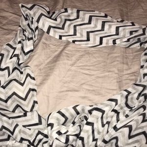 Black Chevron Infinity Scarf